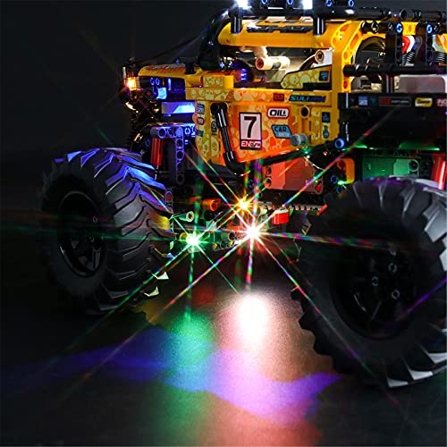 BRIKSMAX Kit de Iluminación Led para Lego Technic Todoterreno Radical 4 x 4,Compatible con Ladrillos de Construcción Lego Modelo 42099, Juego de Legos no Incluido