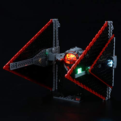 BRIKSMAX Kit de iluminación LED paraStar WarsSith Tie Fighter - Compatible con Lego 75272 Building Blocks Model- No incluir el Conjunto de Lego