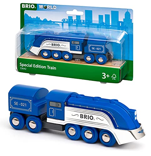 BRIO- Blauer Dampfzug Trenes, construcción, Multicolor (33642)