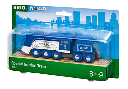 BRIO- Blauer Dampfzug Trenes, construcción, Multicolor (33642)