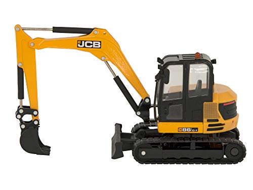 Britains - Excavadora Midi JCB, Color Amarillo y Negro (Tomy 43013)