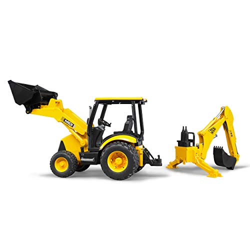 Bruder-02427 JCB Excavadora de Juguete, Color Negro, Amarillo (2427)