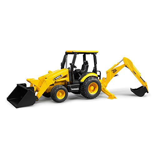 Bruder-02427 JCB Excavadora de Juguete, Color Negro, Amarillo (2427)