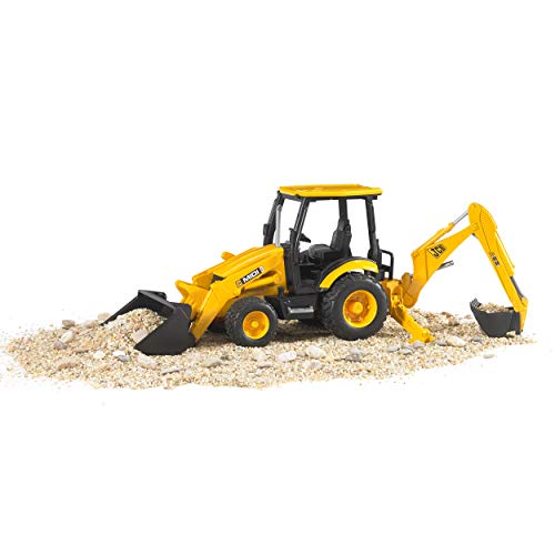 Bruder-02427 JCB Excavadora de Juguete, Color Negro, Amarillo (2427)