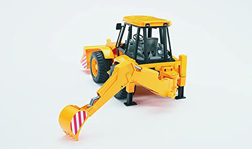 Bruder-02428 JCB Excavadora con 2 Palas, Color Negro, Amarillo (2428)