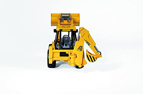 Bruder-02428 JCB Excavadora con 2 Palas, Color Negro, Amarillo (2428)