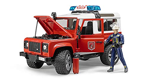 Bruder 2596 Land Rover Defender SW - vehículo de Bomberos