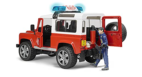 Bruder 2596 Land Rover Defender SW - vehículo de Bomberos