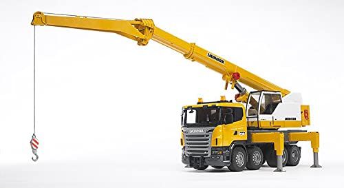 Bruder 3570 - Scania - Camión Liebherr con grúa (luz y sonido) , color/modelo surtido