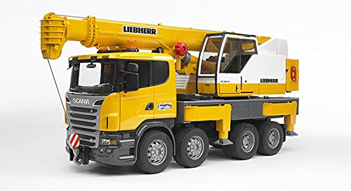 Bruder 3570 - Scania - Camión Liebherr con grúa (luz y sonido) , color/modelo surtido