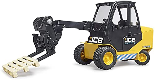 Bruder JCB 02512 - Teletruck con Puerta de Apertura con Pala Frontal basculante y Brazo telescópico Ajustable