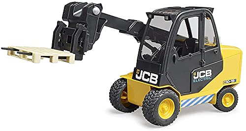 Bruder JCB 02512 - Teletruck con Puerta de Apertura con Pala Frontal basculante y Brazo telescópico Ajustable