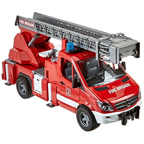 Bruder Mercedes Benz - Camión de bomberos con luces, multicolor (Bruder 02532)