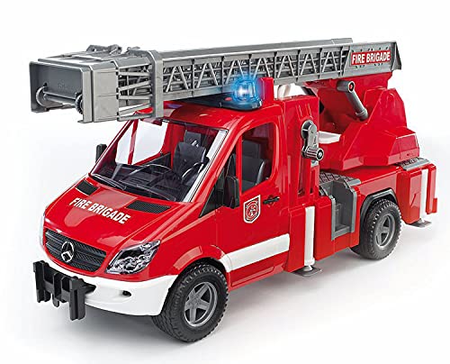 Bruder Mercedes Benz - Camión de bomberos con luces, multicolor (Bruder 02532)