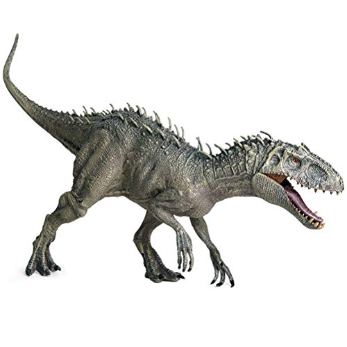 BSTQC Jurassic Indominus Rex, figuras de animales animales silvestres juguete, plástico jurásico Indominus Rex figuras de acción boca abierta dinosaurio mundo animales modelo niño juguete regalo