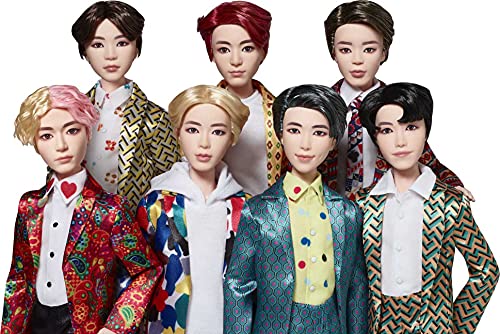 BTS - Muñeca de Moda de 11 Pulgadas, 7 Unidades, basada en Bangtan Boys Global Boy Band, Cifras Altamente articuladas, Juguete para niños y niñas a Partir de 6 años