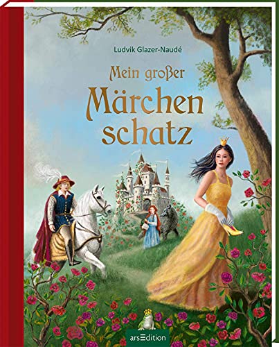 Buchspielbox Mi gran tesoro de cuentos: los mejores cuentos de los hermanos Grimm, Hans Christian Andersen, Wilhelm Hauff y Charles Perrault + Drachensticker, a partir de 4 años