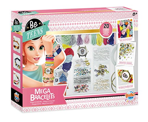 Buki France- Be Teens, Mega Bracelets Caja Para Realizar Pulseras, 8 Años, Multicolor (BE003)