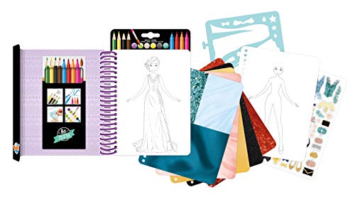 Buki France- Libreta de Moda - Vestidos de Noche, Color, 1 Unidad (Paquete de 1) (CM102)