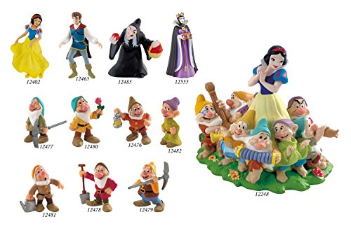 Bullyland 12478 - Figura de Juego, Walt Disney Blancanieves, Enano gruñón, Aprox. 5,5 cm de Altura, Figura Pintada a Mano, sin PVC, para Que los niños jueguen con la fantasía