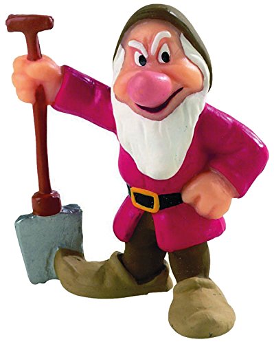 Bullyland 12478 - Figura de Juego, Walt Disney Blancanieves, Enano gruñón, Aprox. 5,5 cm de Altura, Figura Pintada a Mano, sin PVC, para Que los niños jueguen con la fantasía