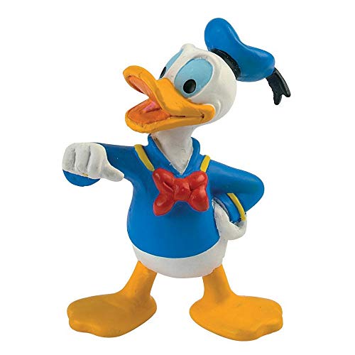 Bullyland 15084 – Juego de Figuras de Juguete, Walt Disney Mickey Mouse, Donald y Daisy, Figuras pintadas a Mano, sin PVC, Regalo Ideal para niños y niñas para Jugar de fantasía