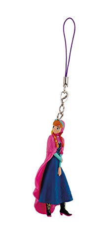 BULLYWORLD- Bullyland 13072-Llavero Walt Disney Frozen-La Reina del Hielo, Mini Anna, de Unos 7 cm de Altura, para Colocar en el Llavero, la Cartera o la Mochila, Color Colorido (13072)