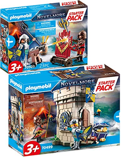 Bundle Playmobil Novelmore 70499 70503 - Juego de 2 caballeros y accesorios