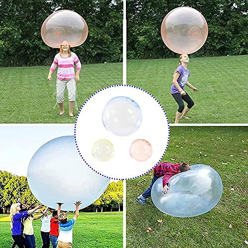 Burbuja niños Globo Bola Cubierta Inflable al Aire Libre Deportes de Pelota Suave Juguetes de Agua llenas de Aire de la Burbuja 60cm Bola Naranja