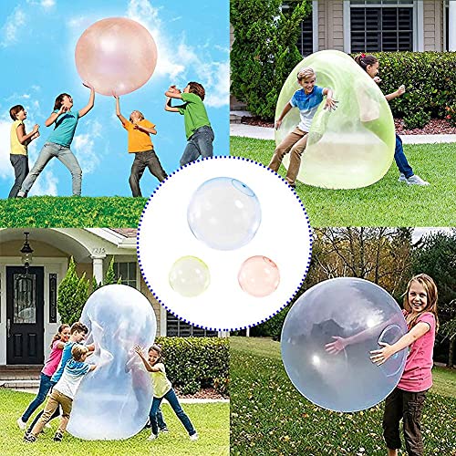 Burbuja niños Globo Bola Cubierta Inflable al Aire Libre Deportes de Pelota Suave Juguetes de Agua llenas de Aire de la Burbuja 60cm Bola Naranja