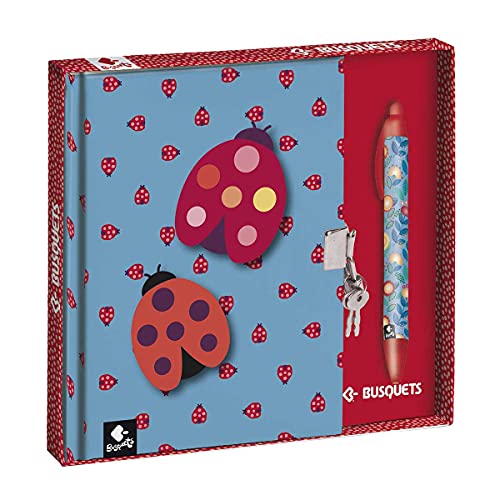 Busquets Diario candado boligrafo Ladybug