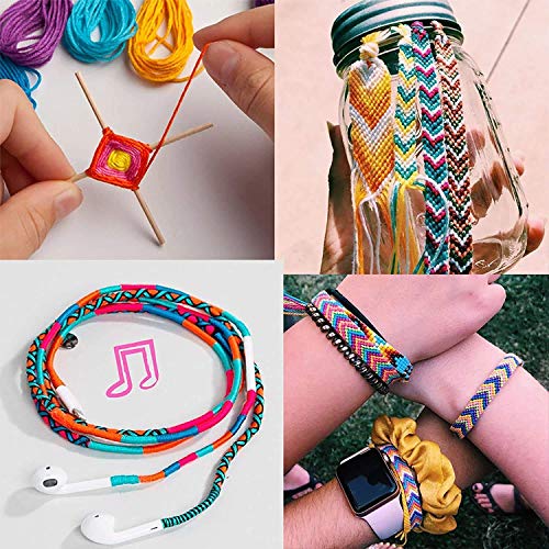 BYTOKI Regalos de Juguete para Niñas de 5 6 7 8 9 Años, Kit de Fabricación de Pulseras de Amistad para Niños de 7 8 9 10, Kit de Fabricación de Pulsera, Juguete para Niñas