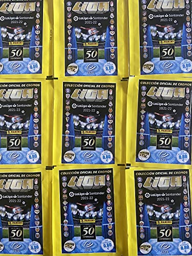 Caja 50 Sobres De Cromos De La Liga Este 2021 2022 + Tin Box(Cajita metálica con 75 Cromos)- Multicolor (Panini España, S.A)