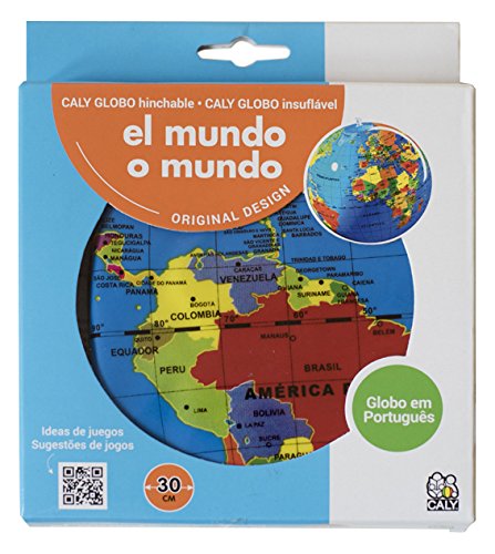 Caly - Esfera del mundo político hinchable, 30 cm, castellano (CAGLOBO30)