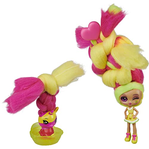 Candylocks- Lemon Lou Haarspielpuppe mit 2 Tieren Muñeca con 2 Animales, Multicolor (Spin Master 6056613)