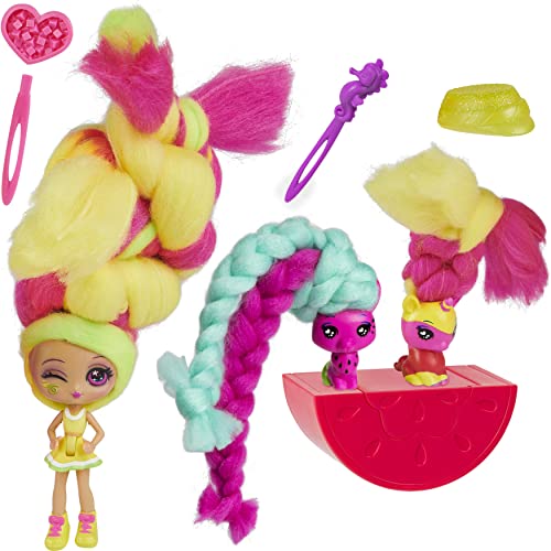 Candylocks- Lemon Lou Haarspielpuppe mit 2 Tieren Muñeca con 2 Animales, Multicolor (Spin Master 6056613)