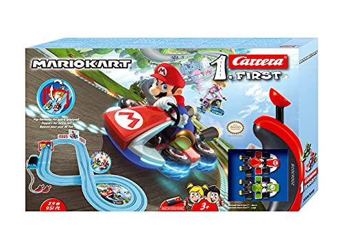 Carrera-1.First Circuito de Coches Nintendo Mario Kart de 2.9 m, Escala 1:50, Multicolor (20063028)