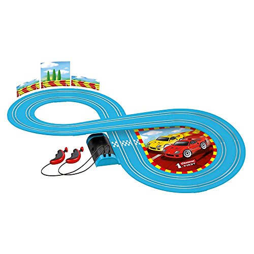 Carrera- First Ferrari Circuito de Coches, Pista de 2.4m, Multicolor, (20063015)