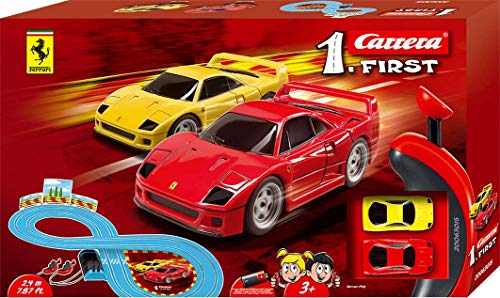 Carrera- First Ferrari Circuito de Coches, Pista de 2.4m, Multicolor, (20063015)