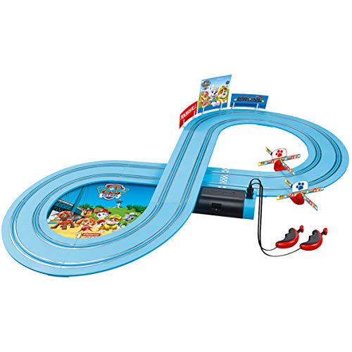 Carrera- Paw Patrol-On The Track Juego con Coches, Multicolor