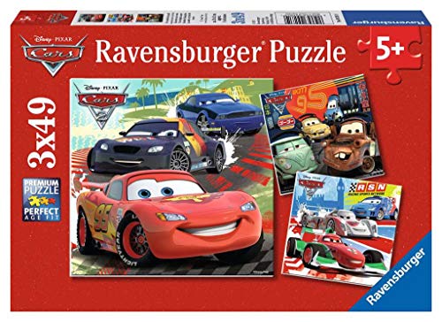 Cars - Puzzle, Pack de 3 x 49 piezas (Ravensburger 09281)