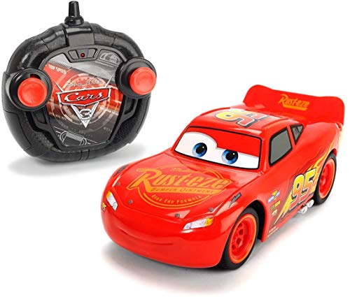 Cars Rayo Mcqueen Voiture RC MC Queen Echelle 1/24 (Simba 3084003)