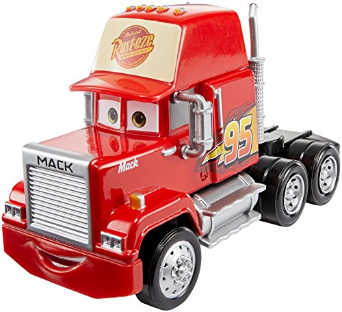 Cars Vehículo Deluxe Mack, coche de juguete (Mattel FCX78)