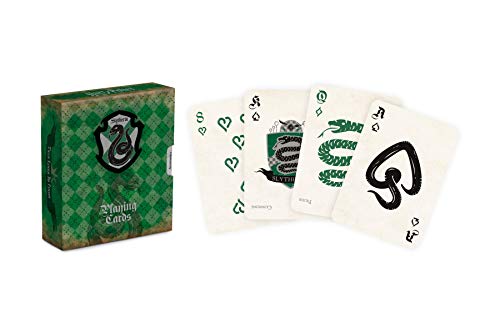 Cartamundi 108175124a Juego de Cartas Harry Potter - Casa Slytherin