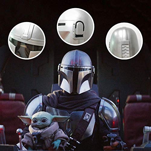 Casco de The Mandalorian para cosplay o disfraz, máscara de PVC moldeada por inyección