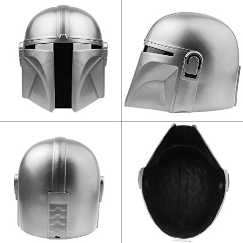 Casco mandaloriano, máscara de PVC de cara completa, casco de fiesta de Halloween, juego de roles coleccionable, accesorios para disfraces de Halloween, adultos para Halloween, máscara de accesorios