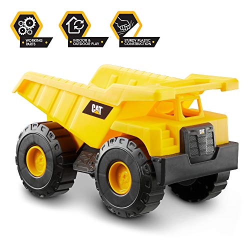 Caterpillar Mini Crew 3 Pack-Dump Truck, Wheel Loader, & Excavator Camiones Miniatura, Color Amarillo (Funrise International 82284)