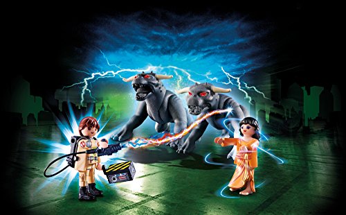 CAZAFANTASMAS-Venkman y Terror Dogs Ghostbusters Playset de Figuras de Juguete, Multicolor, 7,2 x 14,2 x 18,7 cm Playmobil 9223