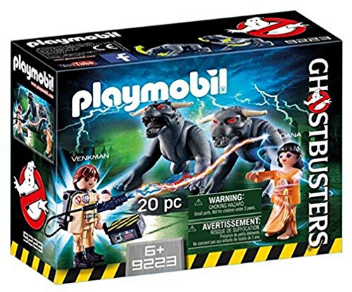 CAZAFANTASMAS-Venkman y Terror Dogs Ghostbusters Playset de Figuras de Juguete, Multicolor, 7,2 x 14,2 x 18,7 cm Playmobil 9223