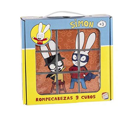 Cefa Toys Lapin Rompecabezas Simon DE 9 Cubos, Multicolor (88249)